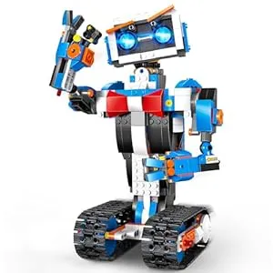 Robotics Gifts for Kids-Robot Remote and APP Controlled Engineering Learning Kit