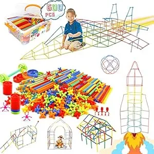 Sensory Gifts for Kids-Straw Constructor Building Set