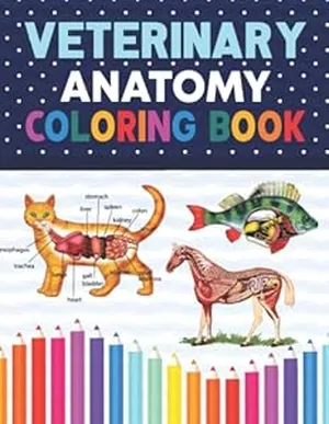 Biology Gifts for Kids-Veterinary Anatomy Coloring Book