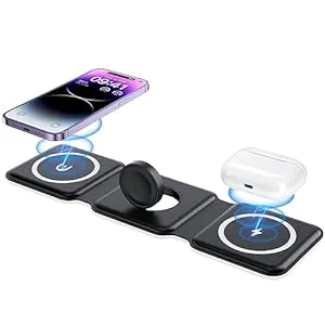 Christmas Gifts for Teen Girls-Wireless Charger Magnetic Foldable 3 in 1 Charger