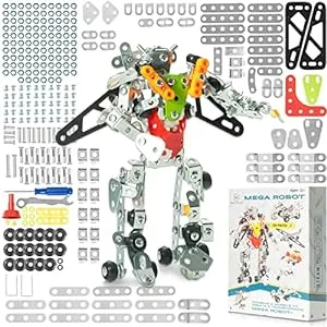 Construction Gifts for Kids-Erector Set Transformer Mega Robot