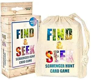 Outdoor Gifts for Kids-Find and Seek Scavenger Hunt Card Game