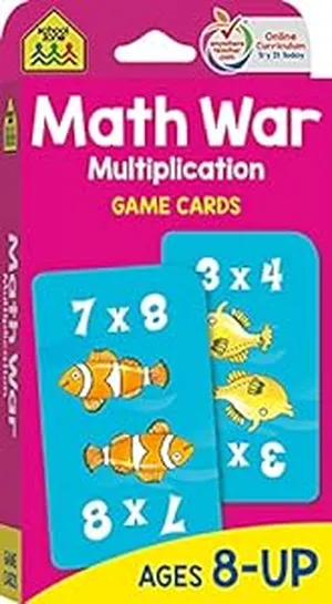 Math Gifts for Kids-Math War Multiplication Game