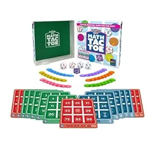 Math Gifts for Kids-Play Smart Dice Math-Tac-Toe